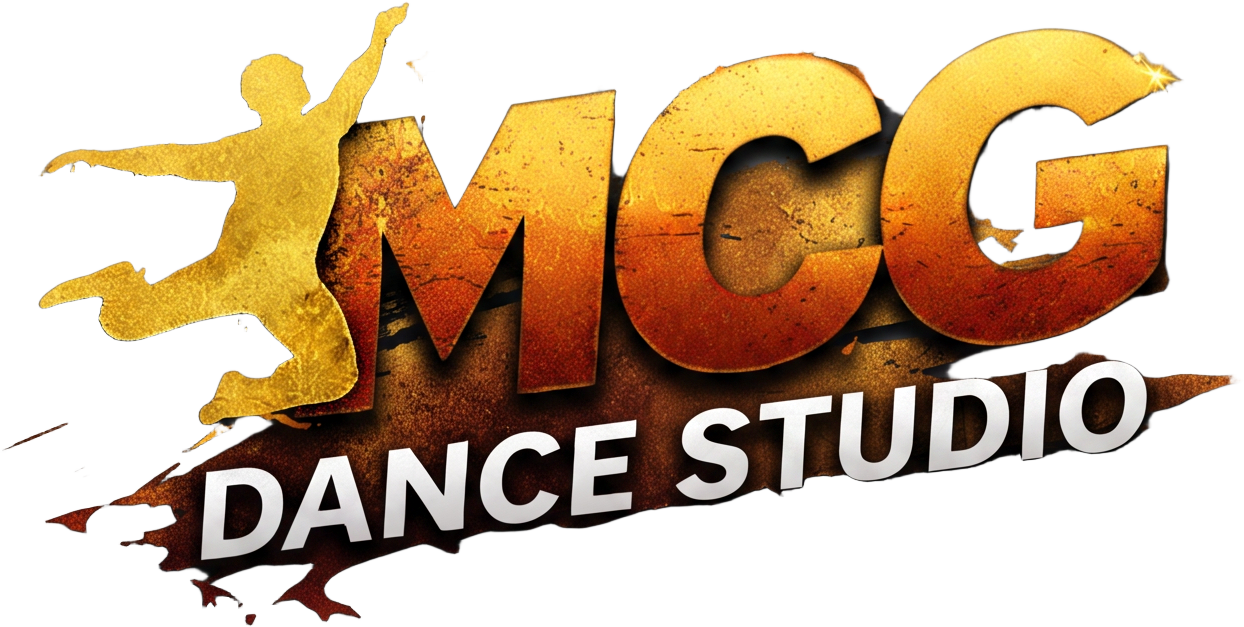MCG Dance Studio gold dancer logo